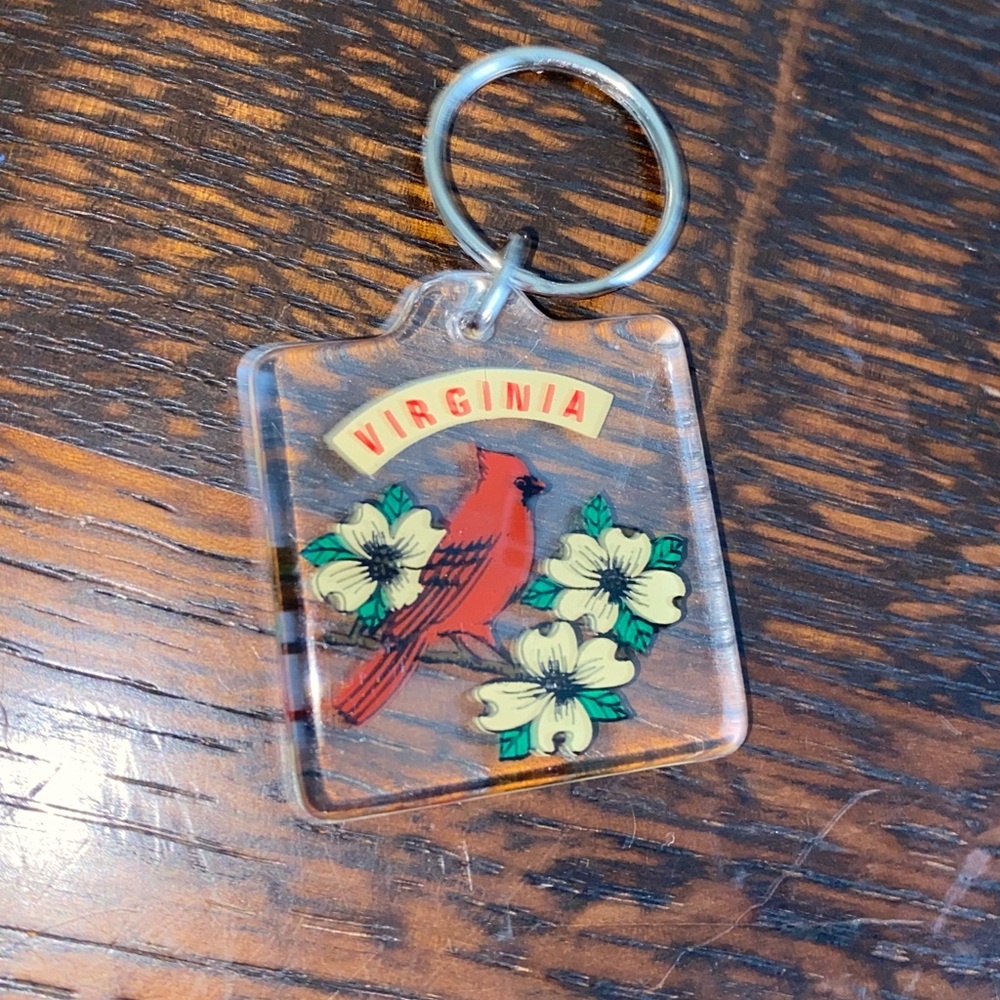 Virginia Cardinal Keychain - Picture 2 of 3